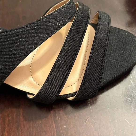 Naturalizer Black Strappy Heels - Picture 2 of 7